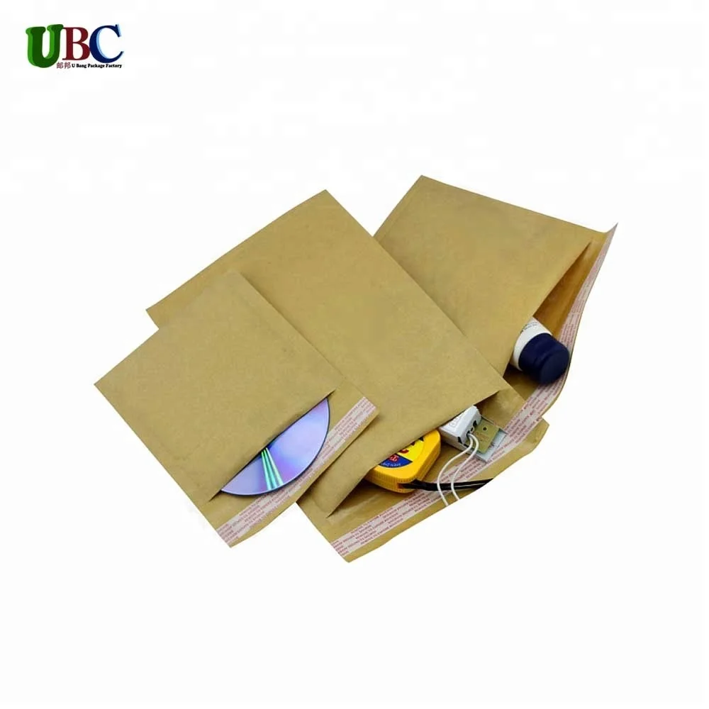 Оптовая продажа пользовательские печатные крафт пузырь конверты, jiffy почтовые пакеты