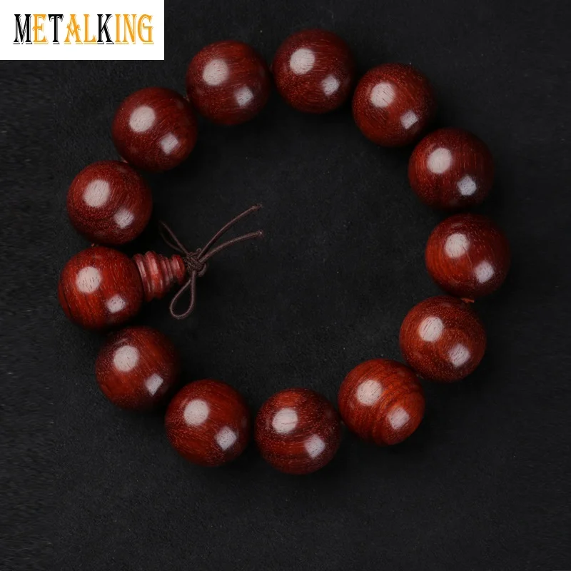 African Blood Sandalwood Bracelet High Quality Natural Red Wooden Bead Bracelet Factory Price Wholesale
