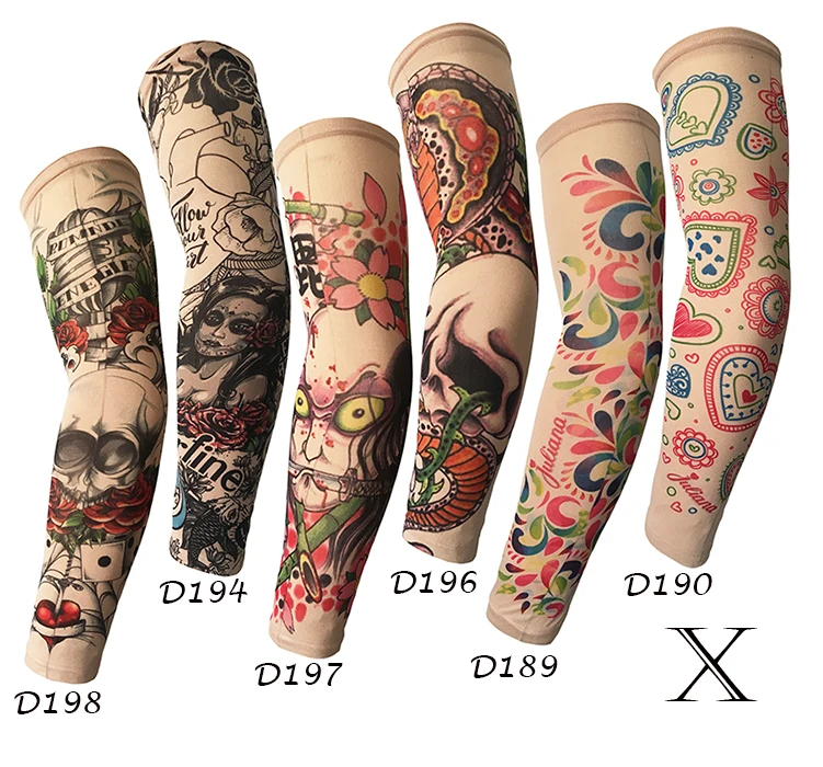
Temporary Tattoo Sleeves Designs Body Arm Stockings Tatoo for Cool Men Women 