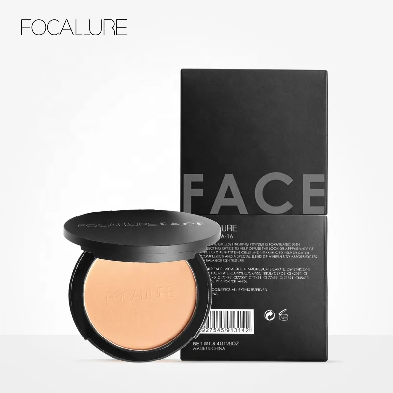 
FOCALLURE Resale Products Organic Cosmetics And Makeup Compact Powder Low Price 
