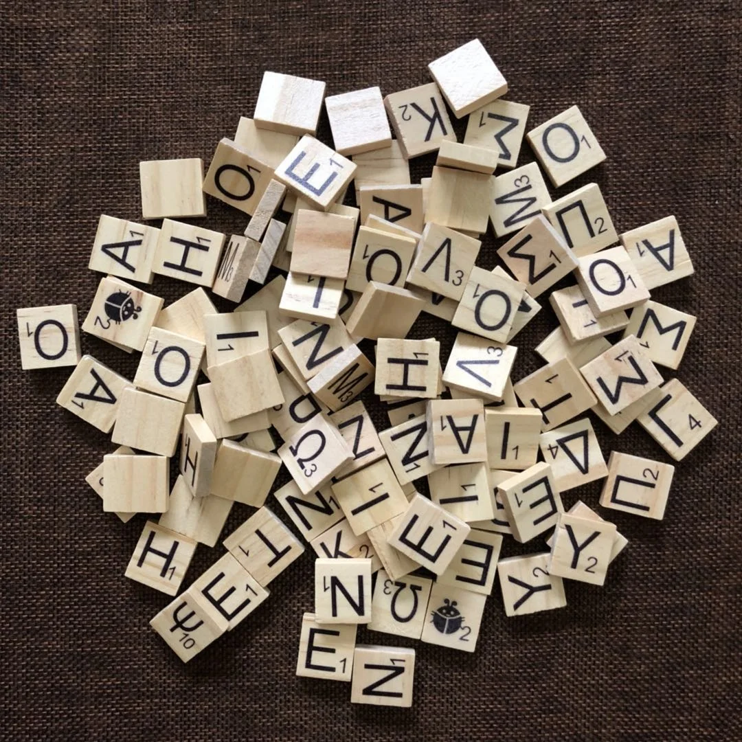 Greek educational game Remoundo board games and puzzles Wood Letter Tiles Wooden  Tiles Capital Letters