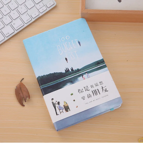 
Wholesale Normal PU Cover 100 Bucket Lists Handbook 