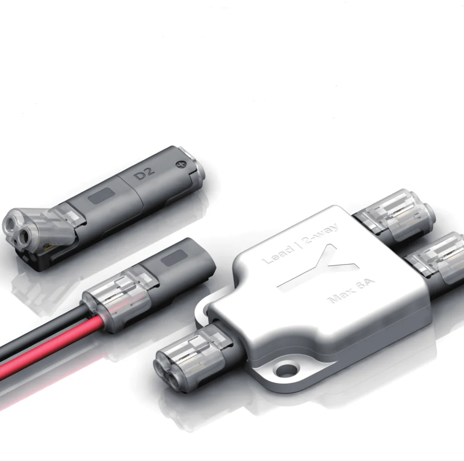 Красный 2 провода видео-телефон двери 2way быстрый монтаж проводов разъем