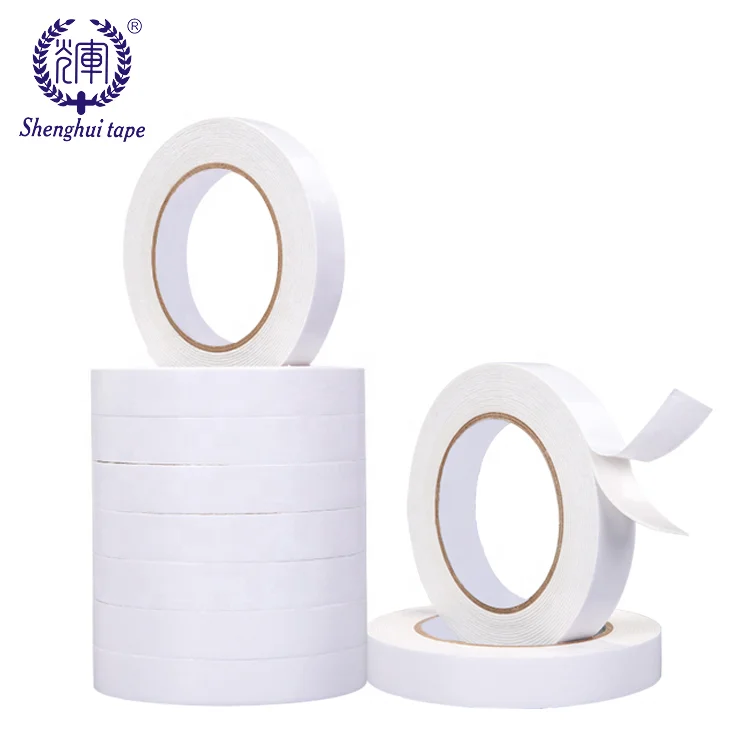 18mmx10mx1mm Thin double sided self adhesive PE foam tapes double sided EVA PE foam tape adhesive foam tape