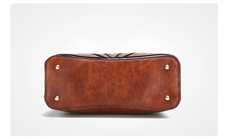 
Five Colors Wholesale Custom 3 Pieces Fancy Good Quality Lady Leather Handbag 