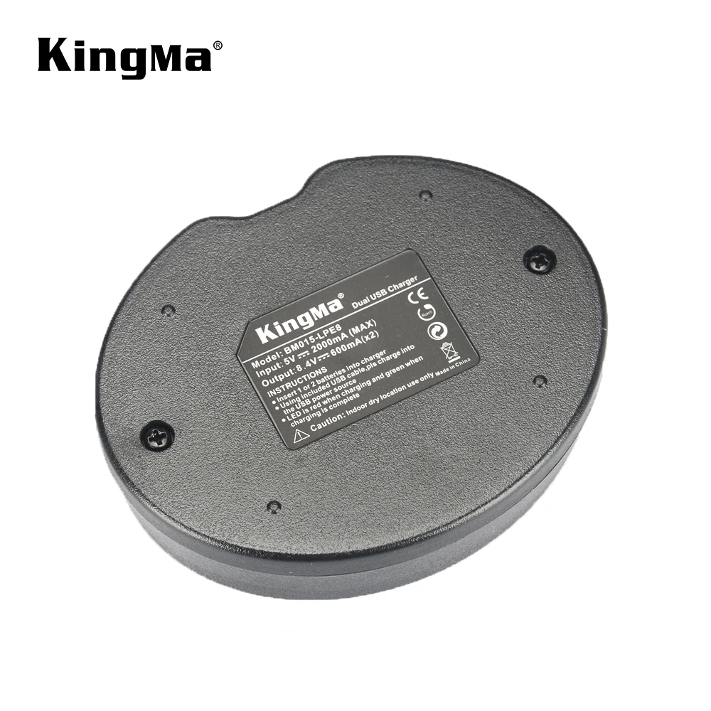  KingMa портативный двойной микро USB зарядное устройство для цифровой однообъективной зеркальной камеры Canon EOS 650D 600D 700D и LP-E8