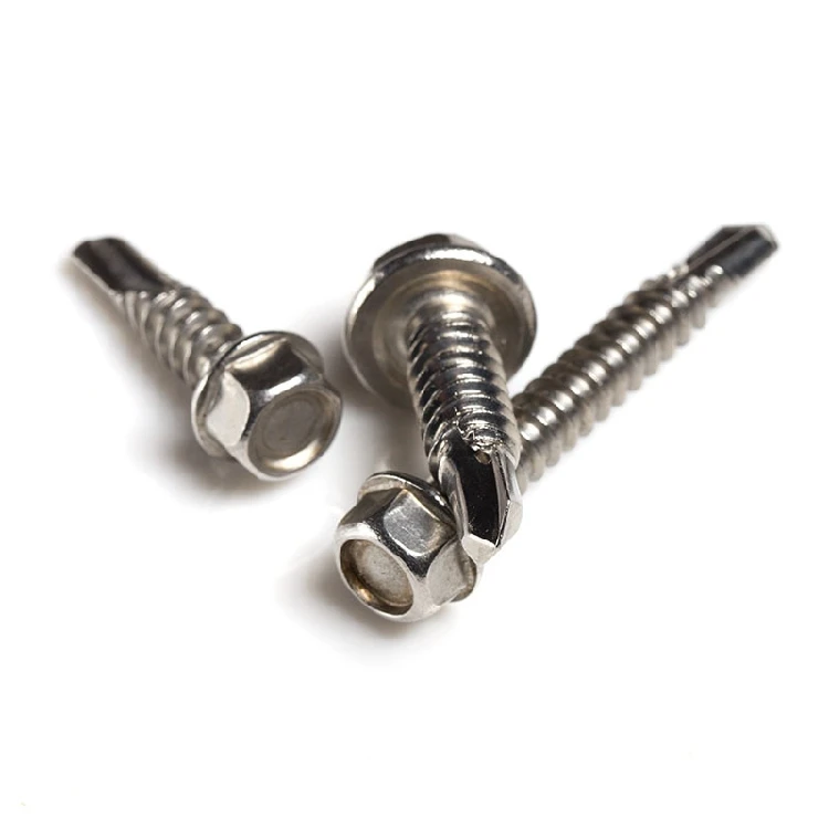 High quality OEM galvanized ss #8 304 316 stainless steel flange head self-drilling self drilling tail screw with undercut