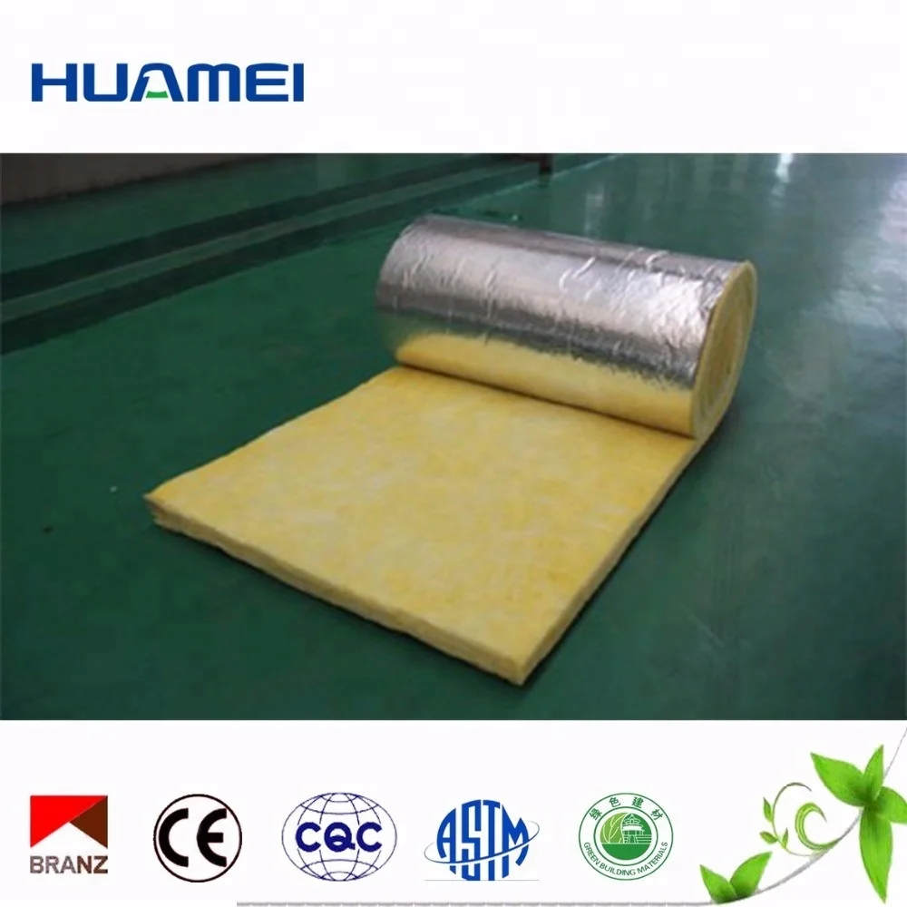 
FSK Aluminum Foil Thermal Insulation Fiber Glass Wool Roll 