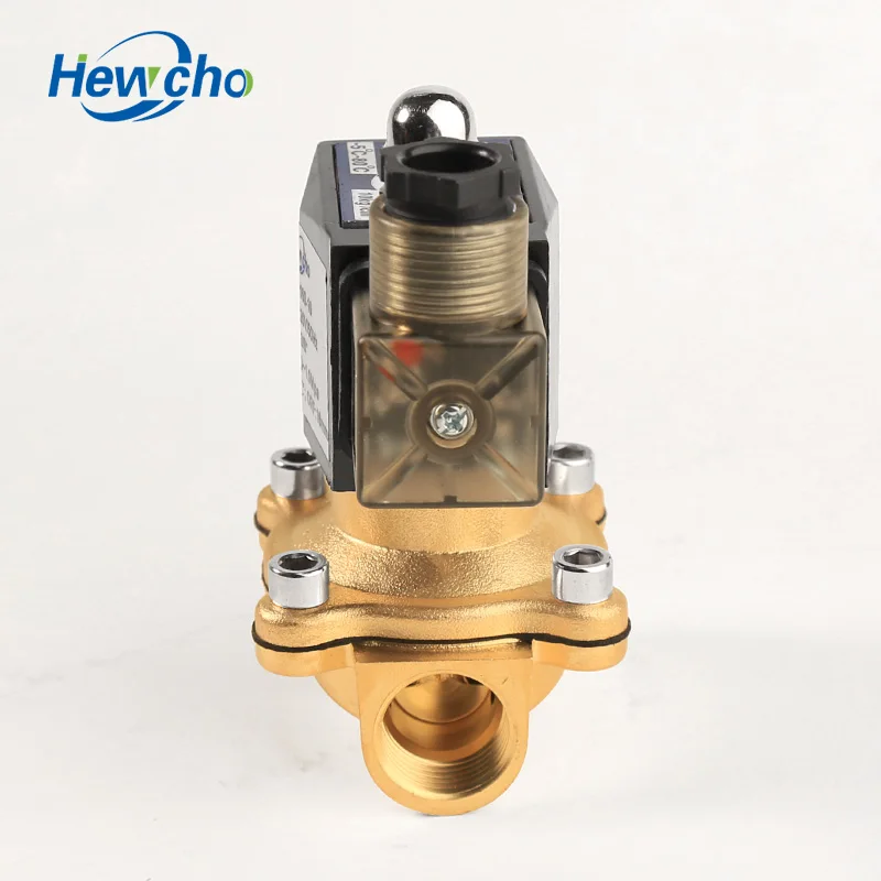 Электрический водяной электромагнитный клапан 2W160-10, 3/8 дюйма, 10 мм, с отверстием переменного тока 220 В/230 В