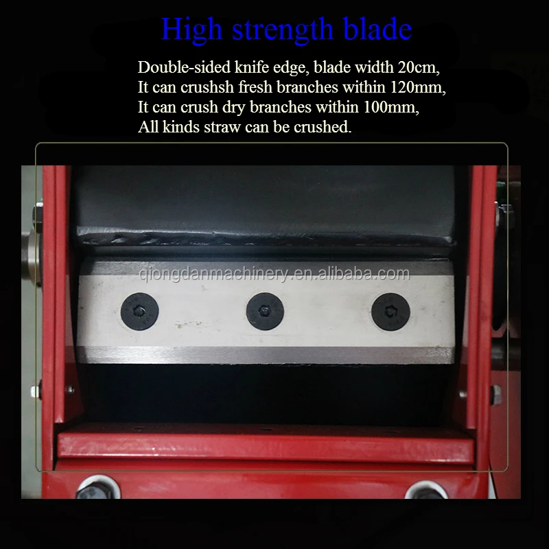 Agricultural waste grinder cotton stalk crusher coconut husk tree branches shredder machine from China wood cutting machine