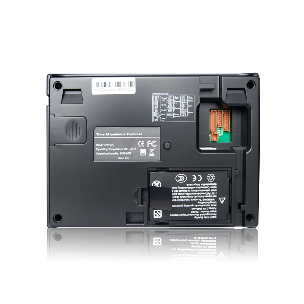 
web cloud Software 3000 users biometric reader fingerprint attendance device with backup battery 