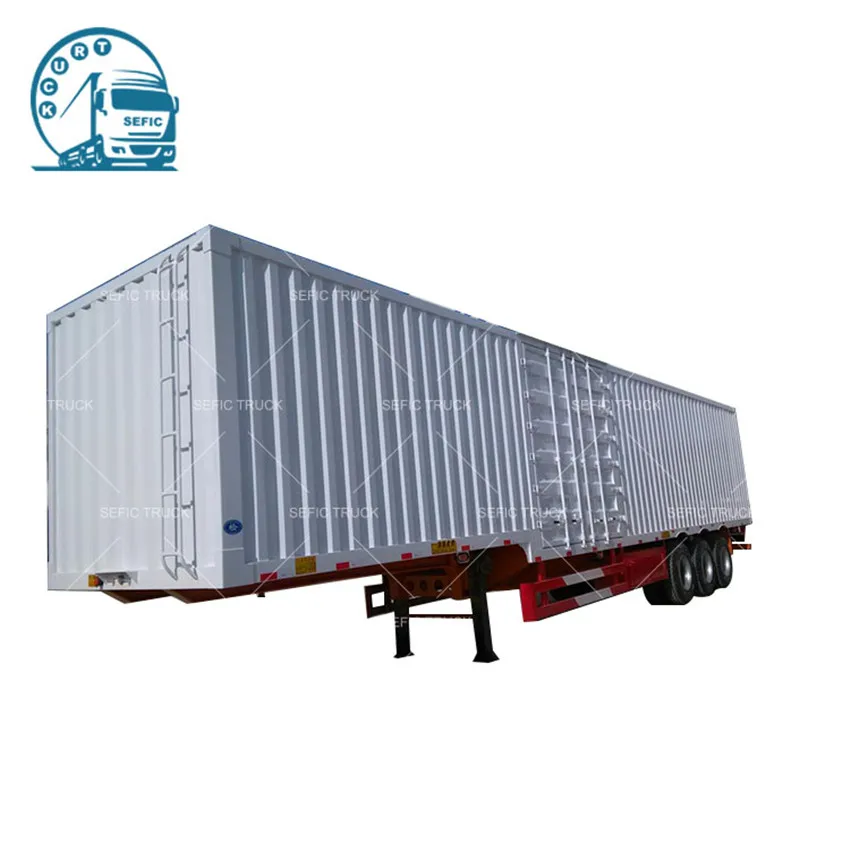 Factory Direct Container Semi Trailer 40ft Dry Van Semi Trailer For Sale