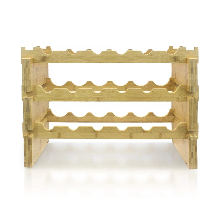 3-Tier Wine Rack for Organizer, Wine Storage Shelf