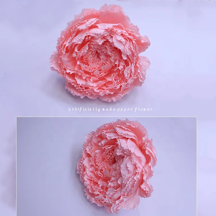 New China handmade high quality decorative giant crepe paper flowers for wedding decoration