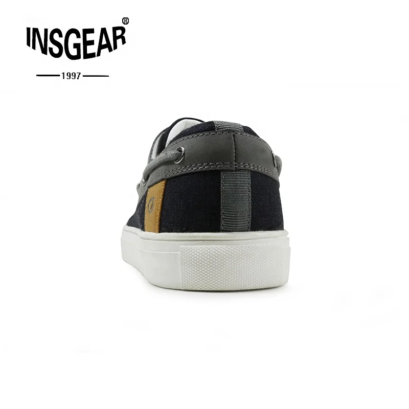 Men Breathable Slip on Canvas Casual Loafer Flat Deck Shoes