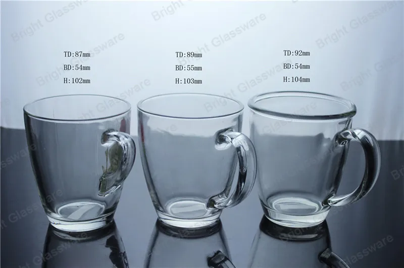 Manufacturer cheap price fruit decal handle frosted water glass with plastic lid