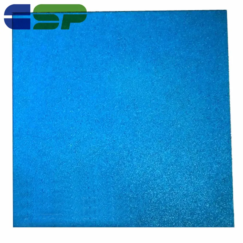 Square outdoor safety playground rubber tile/gym rubber flooring mat
