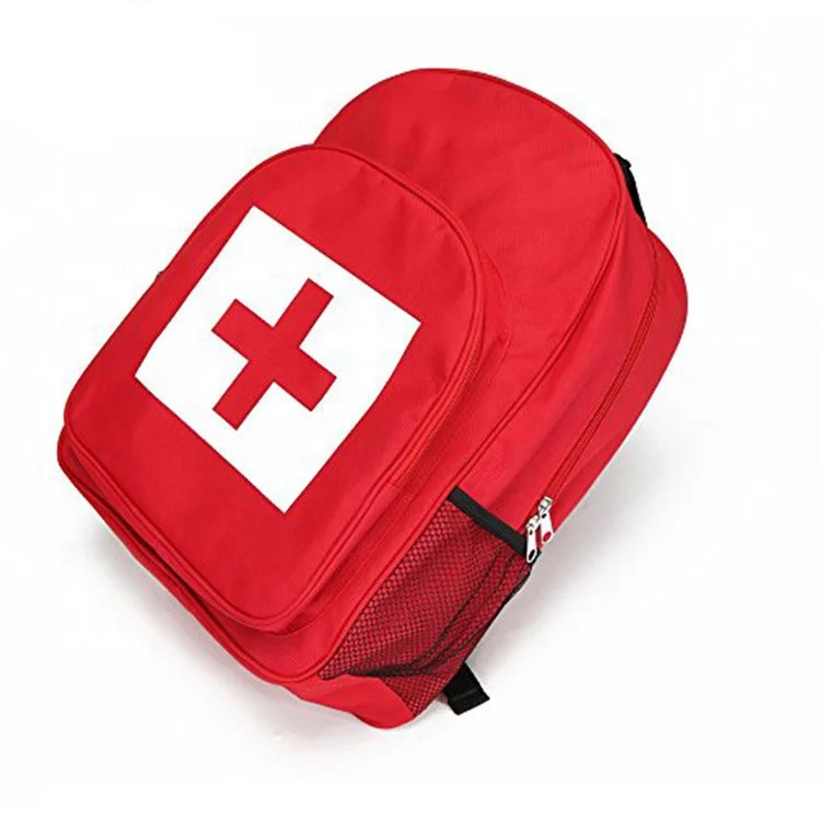 Large Capacity Multifunctional School First Aid Medical Backpack for Emergency Quick Rescue with Medicine Storage Bag