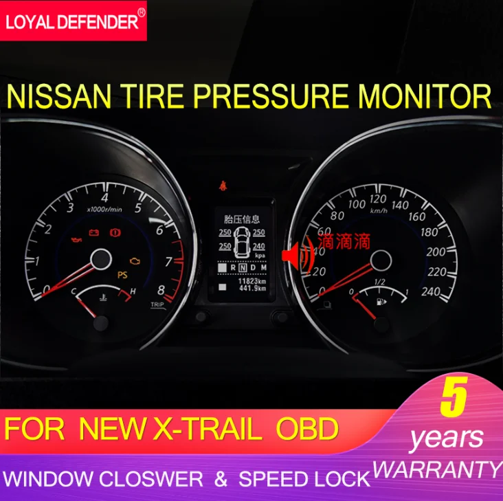 For Nissan NAVARA NP300  OBD TPMS Tire Pressure Monitoring System Easy Install