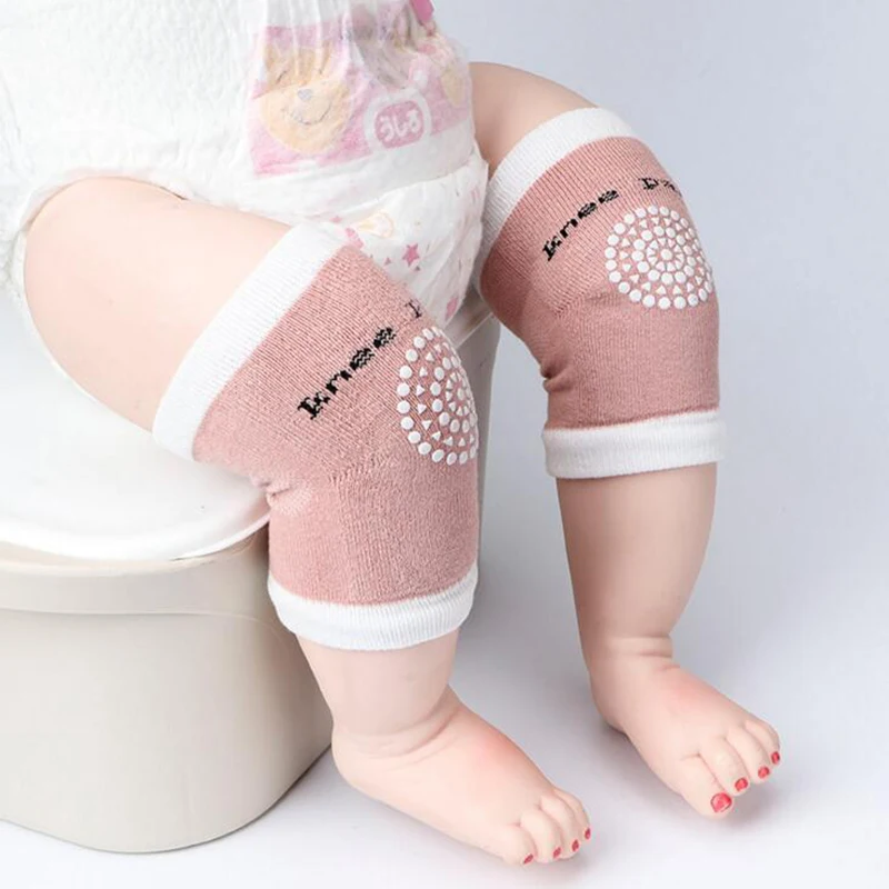 Детские Нескользящие наколенники с подушкой для ползания и локтя, летние детские хлопковые наколенники