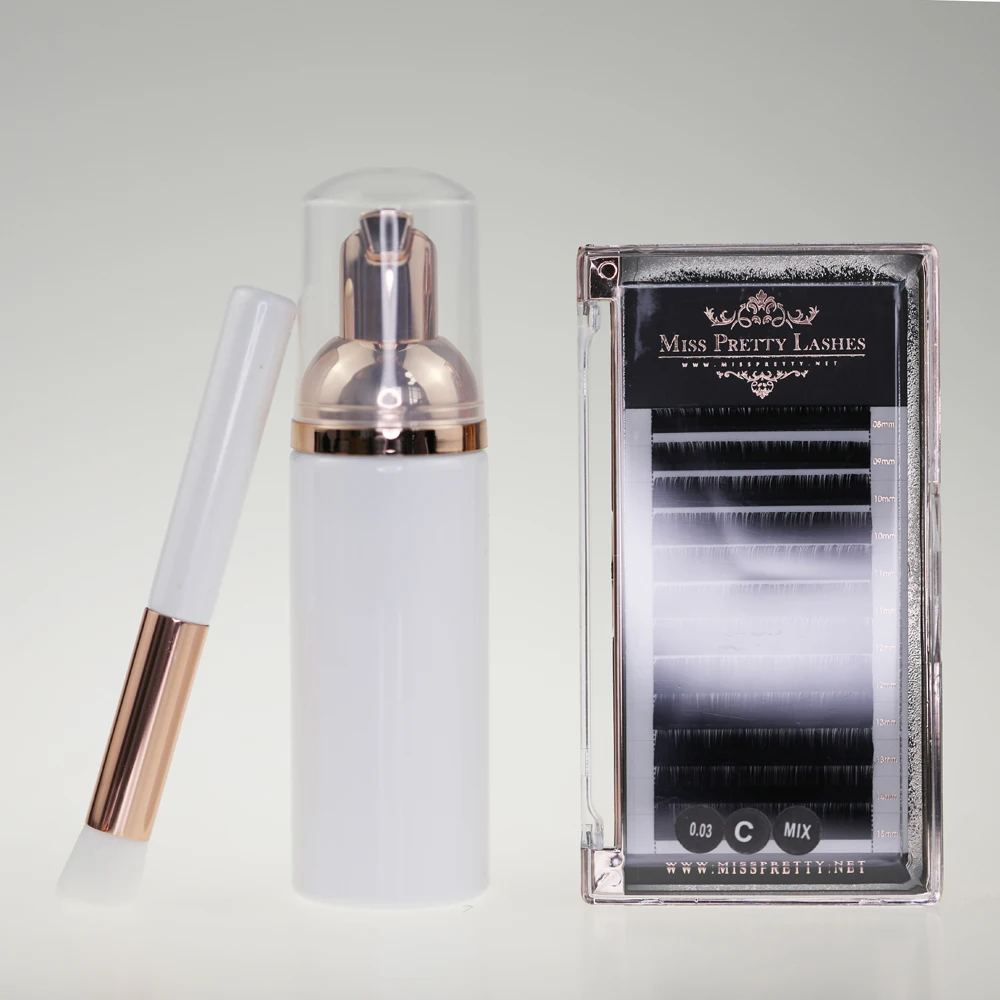 private label eyelash extension foam cleanser