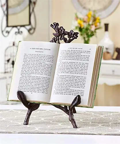 
Cast Iron Flower and Vine Design Book Stand 