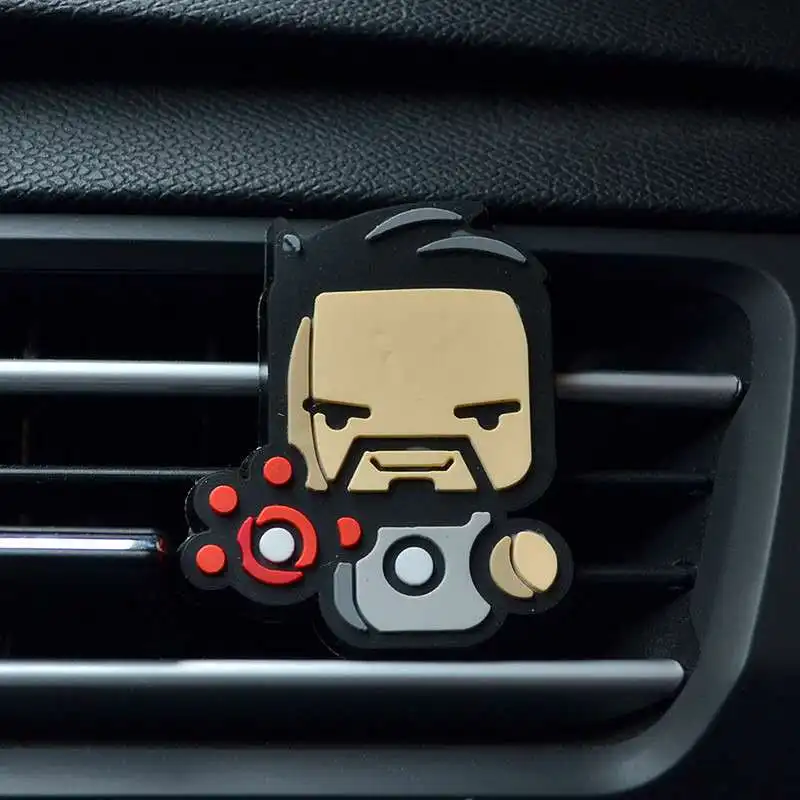 Освежитель воздуха для автомобиля, 2019 цветов, клипса для вентиляционного отверстия, освежитель воздуха, мультяшная анимация