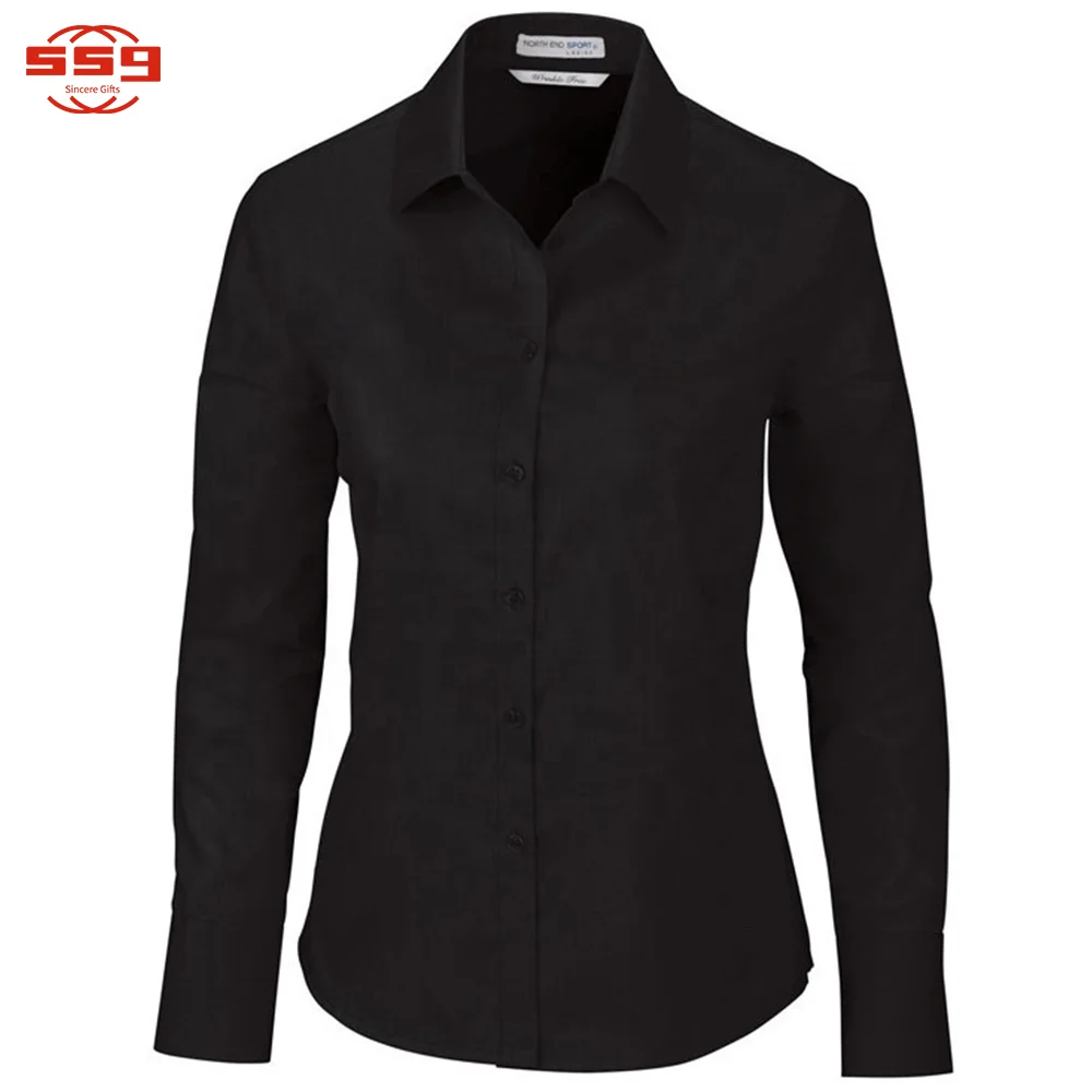 Manufactory Wholesale Professional T-shirt Formal Plain Black Polo Shirts For Men Long Sleeves