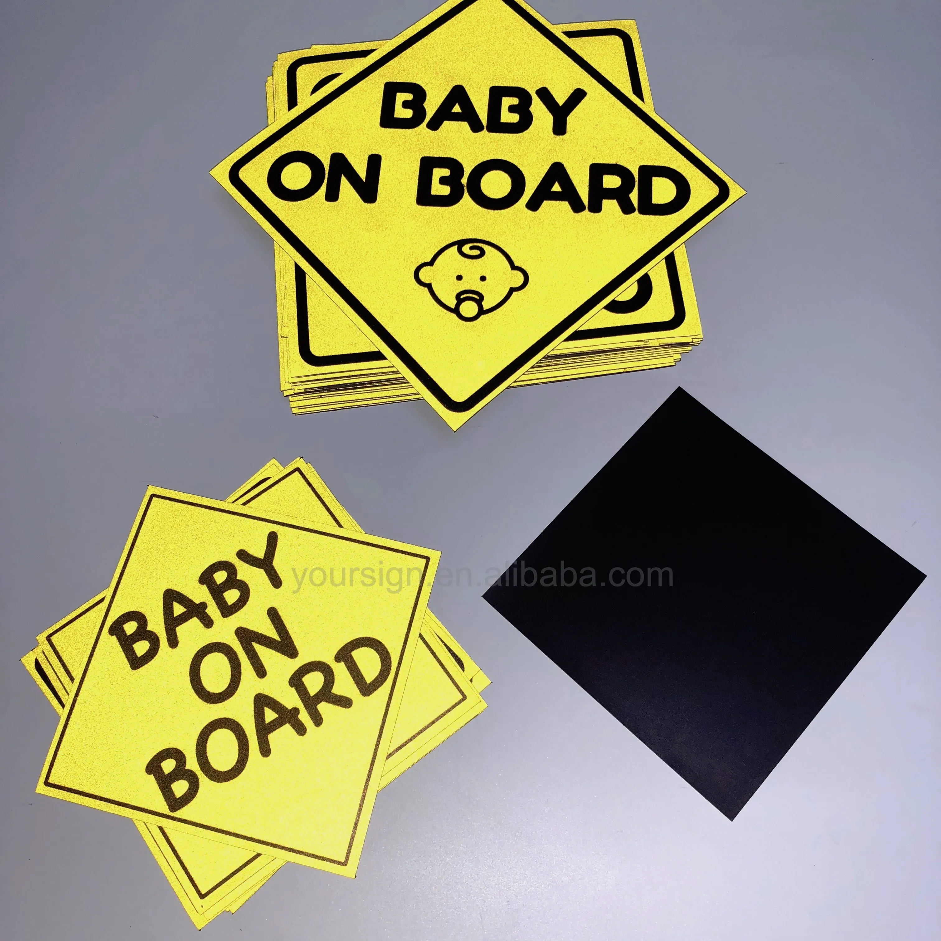 magnet cars baby on board sign magnetic sticker