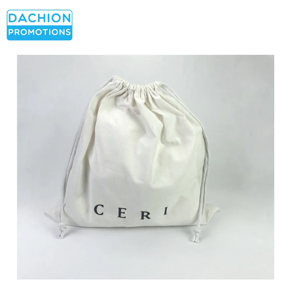 
cotton Custom drawstring dust bag covers for handbag 