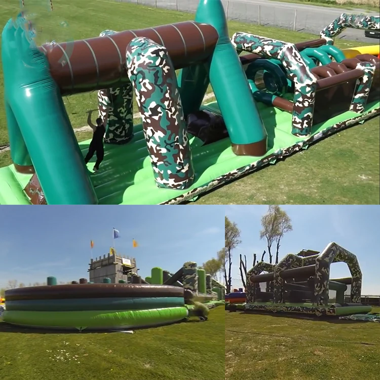 outdoor funny adult high quality inflatable obstacle course for adult
