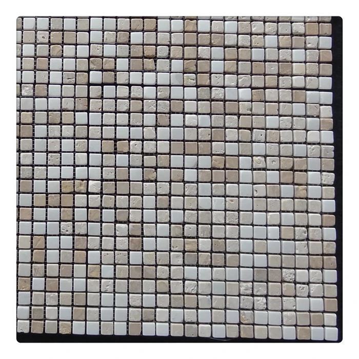 high quality mosaic square pattern mixed color bathroom tile interior background mosaic marble factory