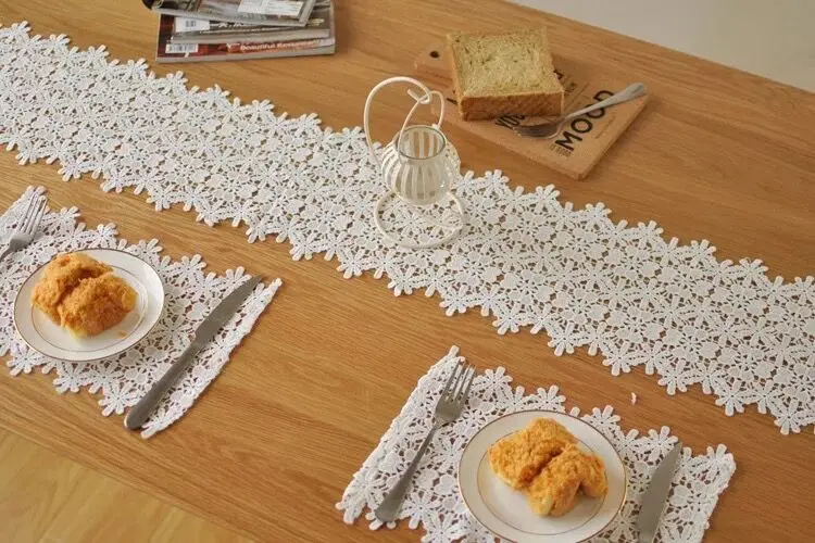 Белая скатерть с вышивкой, свадебное украшение для дома, кружевная фетровая скатерть