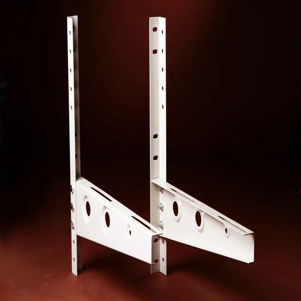 Triangle angle iron steel split air conditioner outdoor unit ac wall mounting support bracket hanger