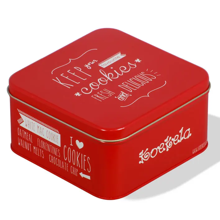 Custom Made Branded Stainless Steel Square Tea Packaging Box