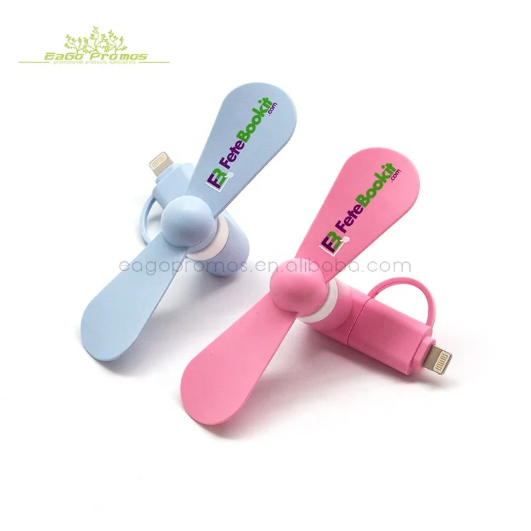 2024 Best Wholesale colorful 2 in 1 Portable Cell Phone Fan Mini micro USB Fan with cheap price
