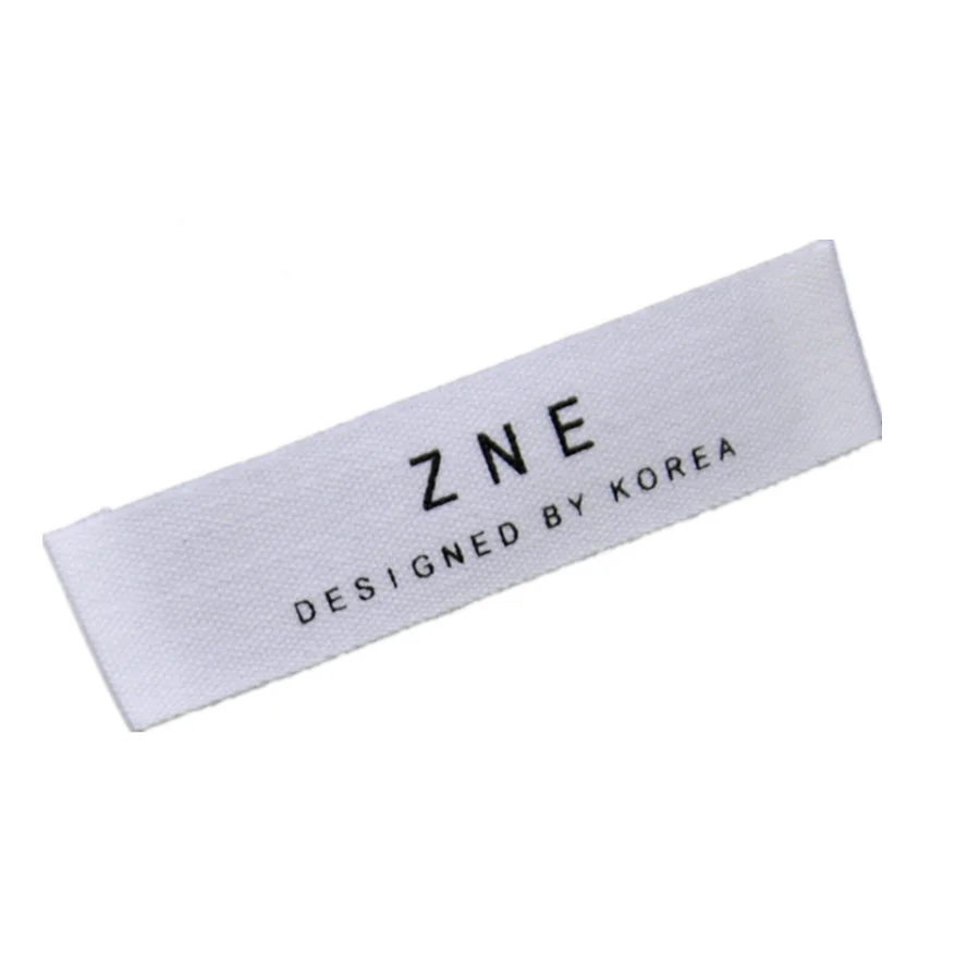 Garment woven label clothes printed label and tags for clothing accessories