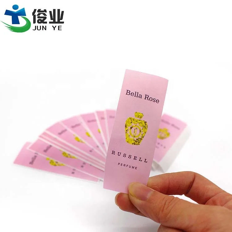 Индивидуальный дизайн матовая этикетка для парфюма с красным и золотым тиснением