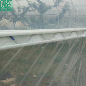 Single-Span Greenhouses Zigzag Wire and Rail