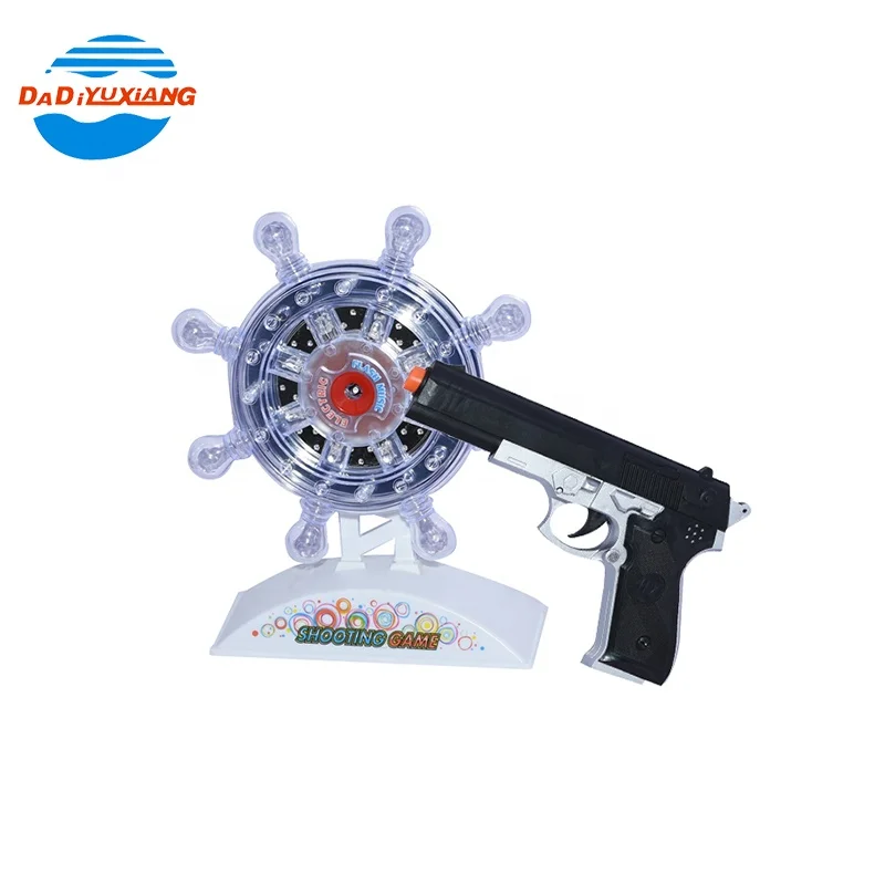 Электрический Инфракрасный индукции Корабль Руль игры пистолет стрельба для детей