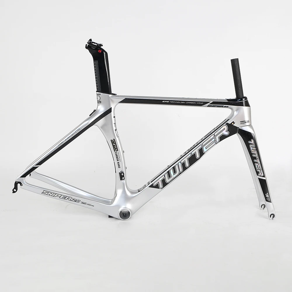 Chinese customized LOGO Bike Parts reflective decals EPS Aero design  road bike frame carbon fiber