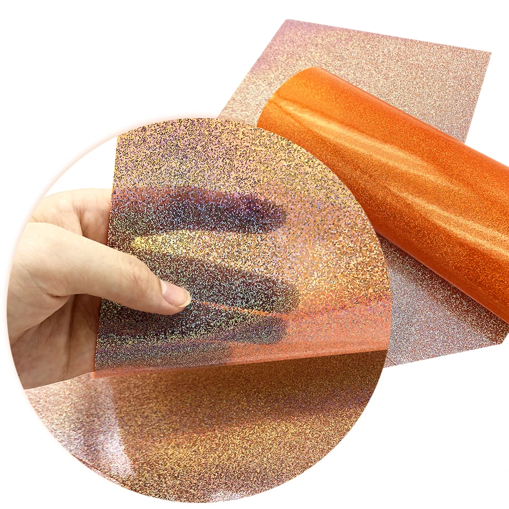 Fashion Laser Glitter Soft Leatherette Fabric Sheet for Seat Cover 64072