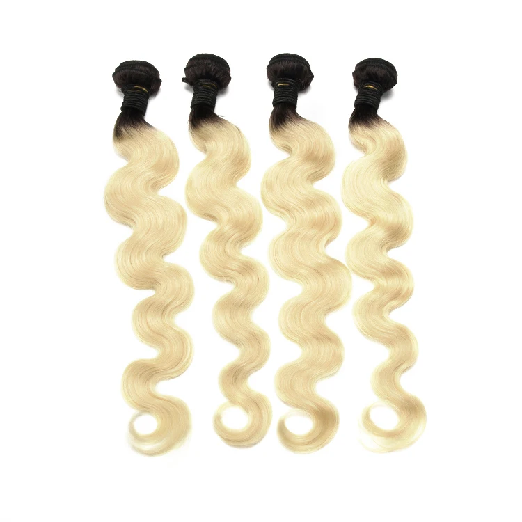 Высококачественные 100% натуральные человеческие волосы, волнистые бразильские волосы 10 А, 613 светлые волосы