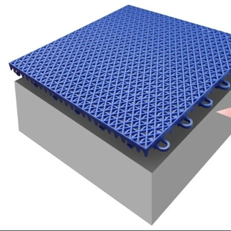 Plastic slat non-slip floor for backyard,kindergarten floor materials