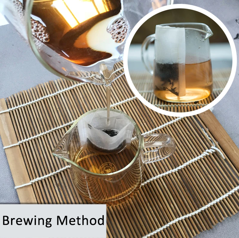 Natural Wood pulp paper Fiber empty tea bag  Biodegradable for bag packaging