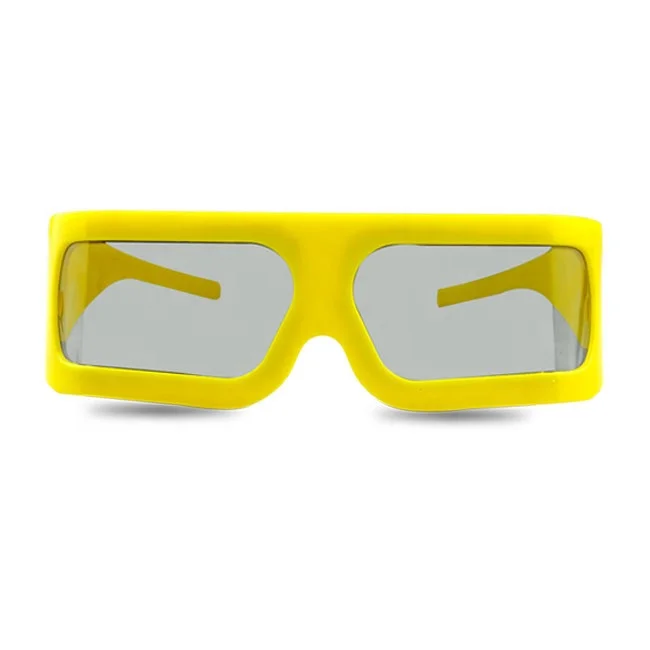 Make 45/135 0/90 Degree Plastic Big Frame Linear Polar 3D Glasses for Imax Cinemas&Videos