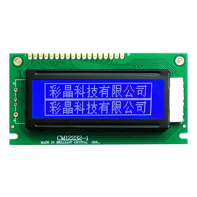 stn graphic yellow-green lcd module 122x 32 12232a 12232 lcd
