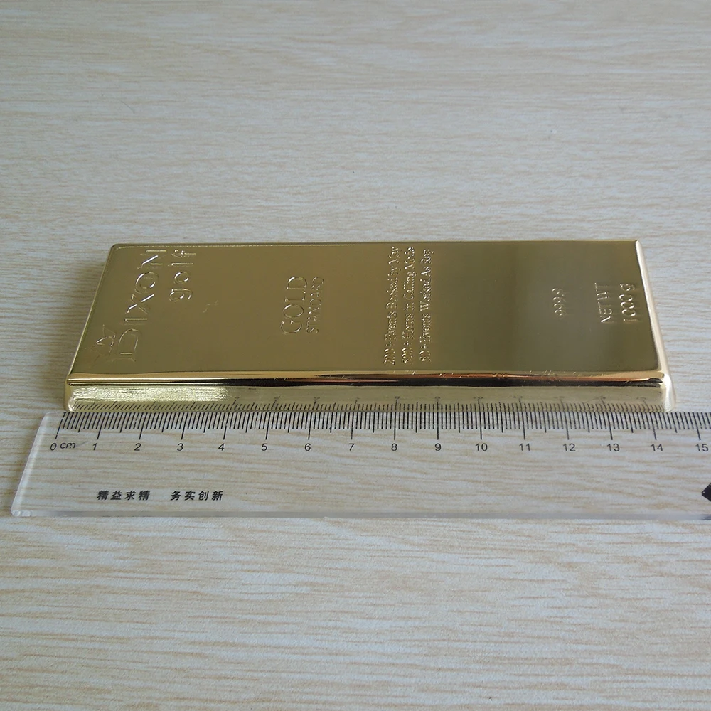 
500g 999.9 gold bar metal paper weight 150x55x10mm 