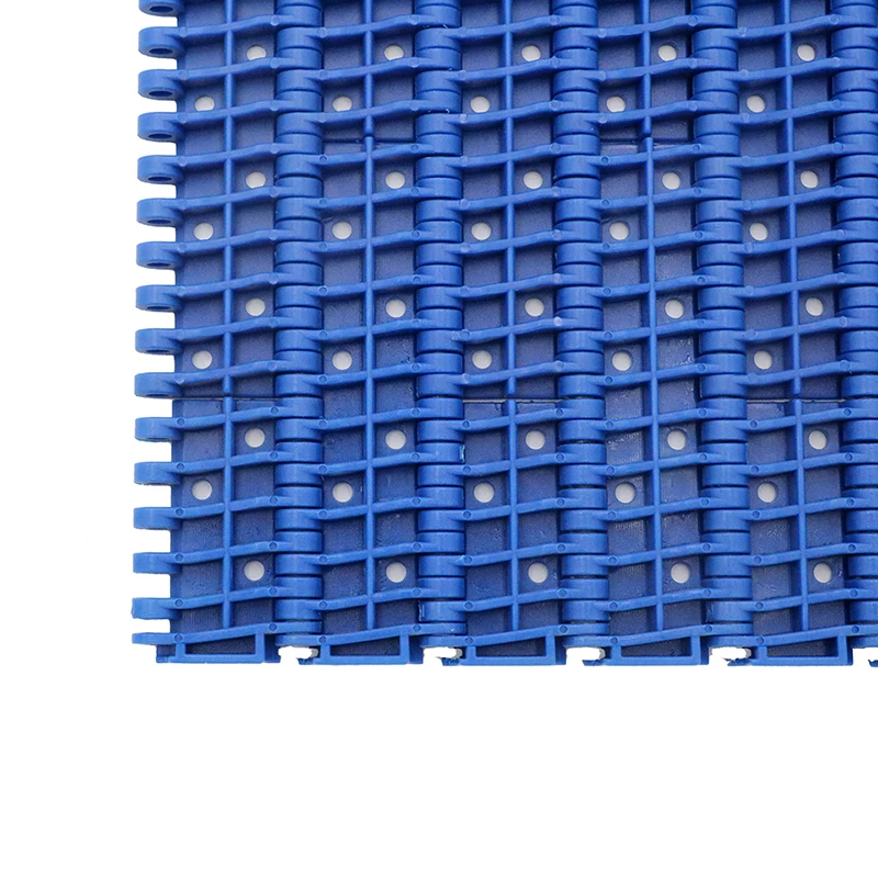 2 Perforated Flat Top Round Holes Modular Conveyor Belt