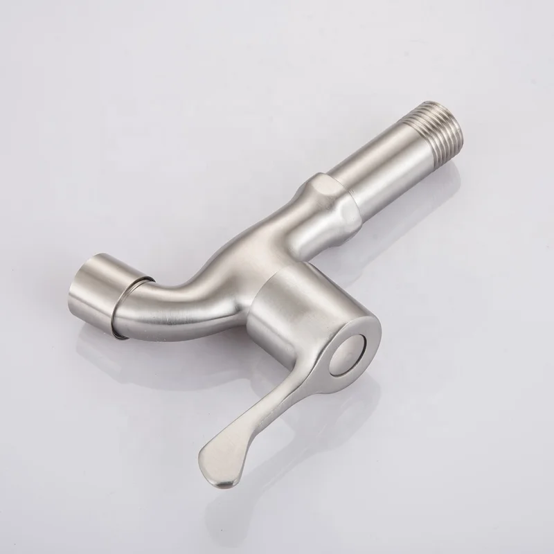 
KEDAH direct factory supplier brushed nickel bibcock 304 stainless steel bib tap 